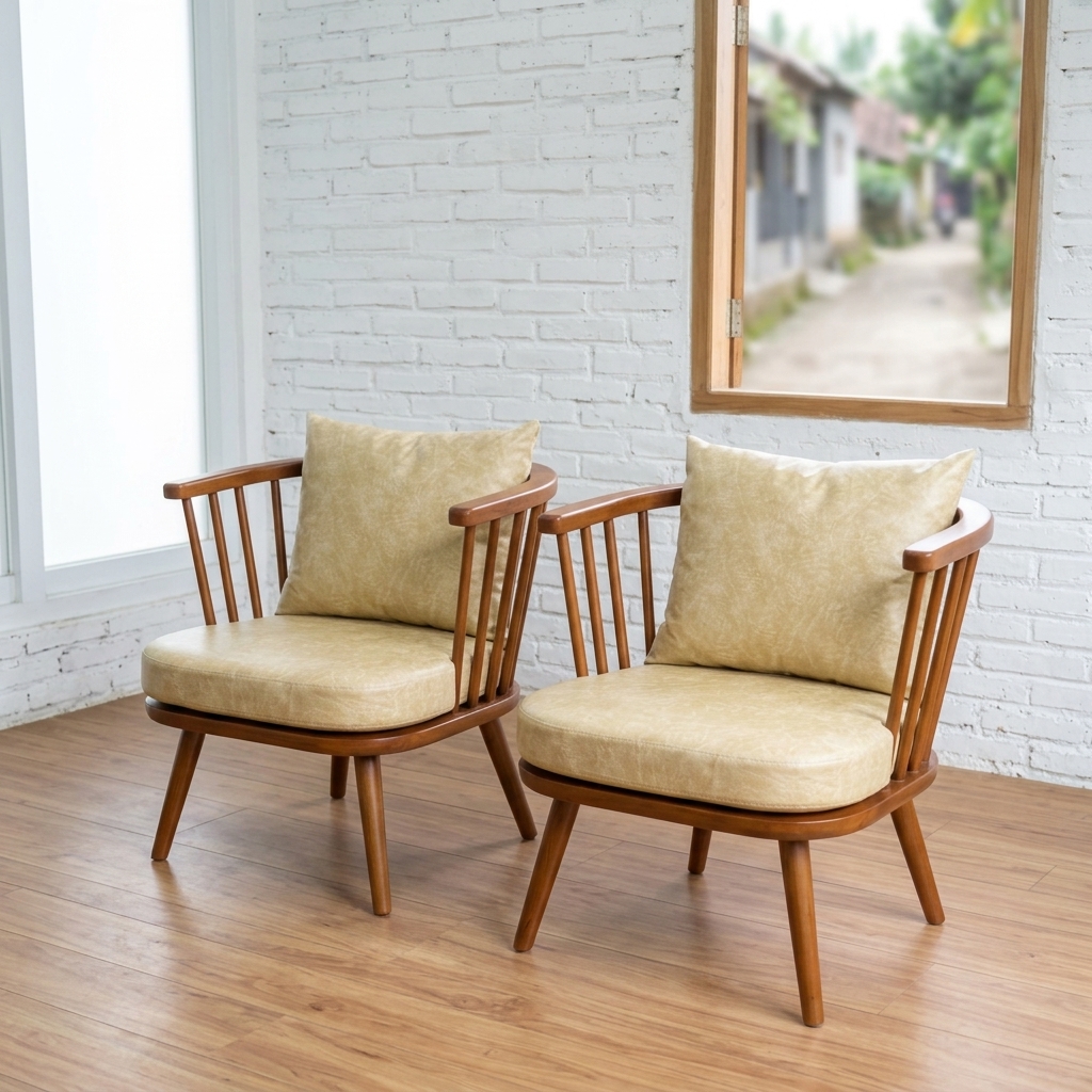 Kursi Santai Sofa Minimalis Jari - Jari Estetik Model Kekinian