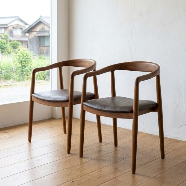 Kursi makan Selly kayu jati untuk cafe, restoran - dining chair minimalis modern ready stok banyak