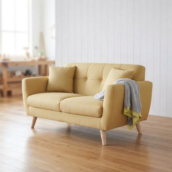 Sofa Retro Modern 2 seater - Sofa Retro Ruang Tamu Tebal dan Empuk